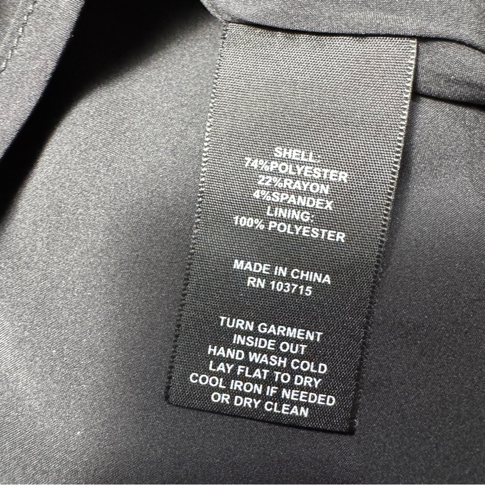 NWT New $179 Nicole Miller Grey Short Sleeve Asymmetrical Hem Dress Size 14 - Picture 6 of 9
